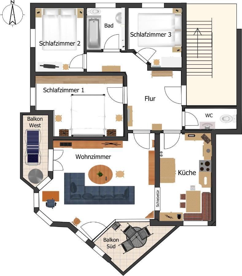 Ferienwohnung Am Rotbach سونثوفن المظهر الخارجي الصورة